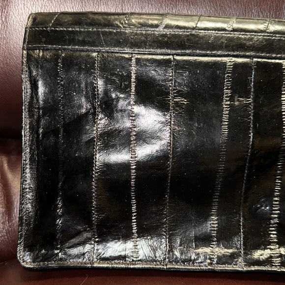 Vintage Little Black Eel Skin Bag - Picture 7 of 16